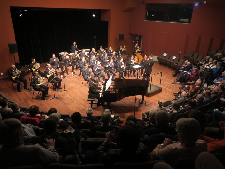 Concert de l'orchestre de la Musique des Sapeurs-Pompiers de Paris dans l'auditorium du Théâtre La Piscine