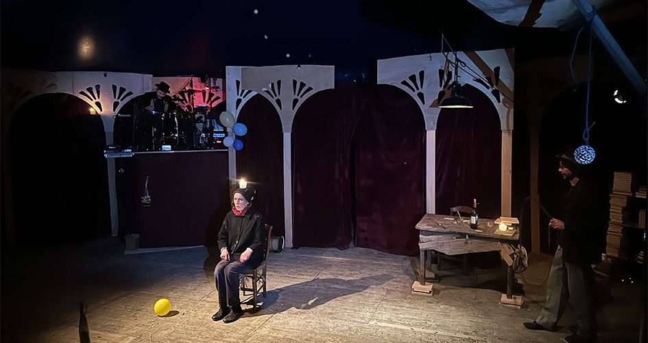 Photo de répétition du spectacle Falsarius