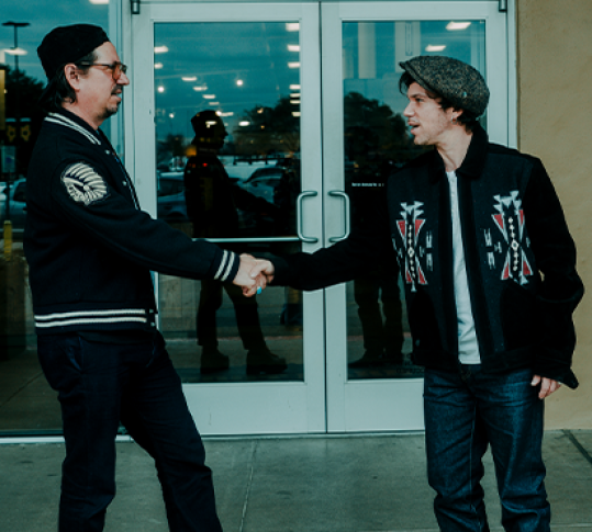 Photo des deux artistes