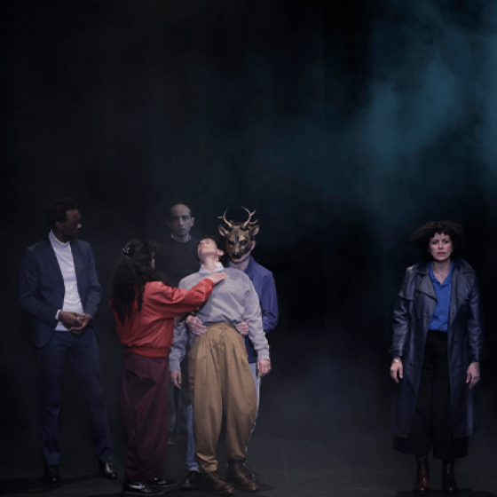 Photo de répétition du spectacle Je me souviens de la terre